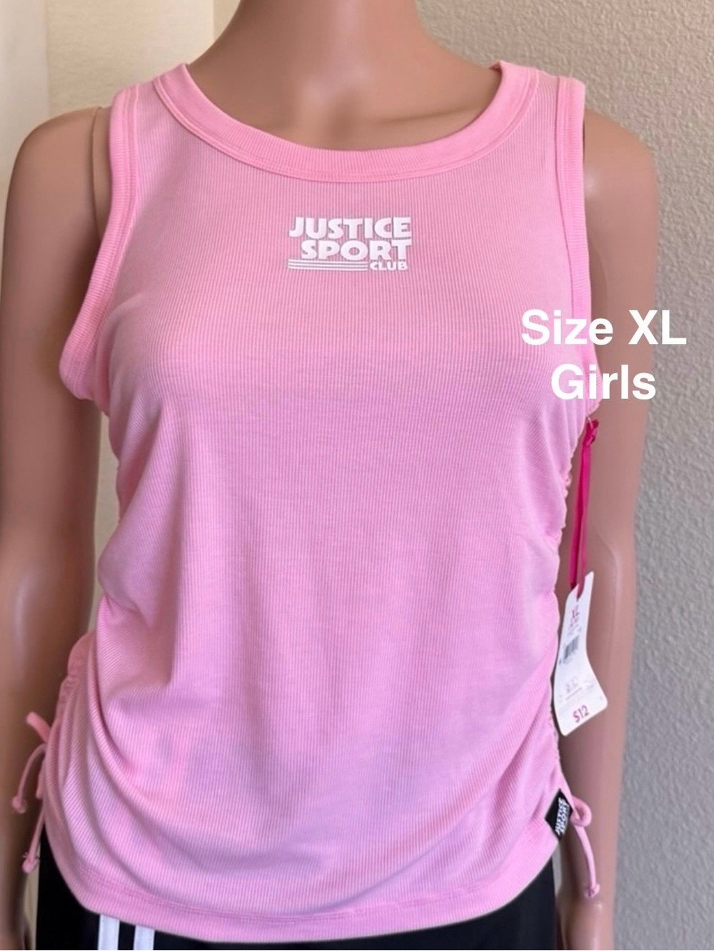 Justice Sport Girls Side Cinch Tank